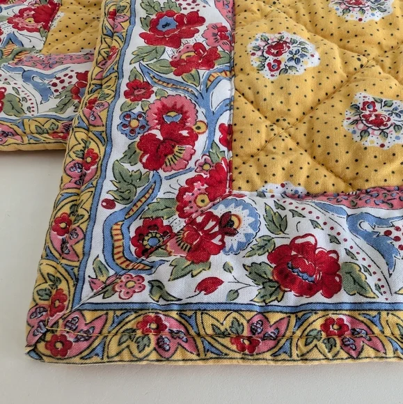 Pierre Deux Vintage French Provincial Quilted Placemats Set 2 Provence Country - Picture 13 of 14